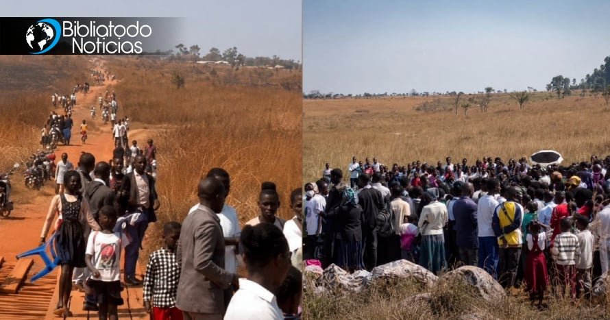 Cientos dejan atrás su vieja vida y caminan al agua para bautizarse en Angola